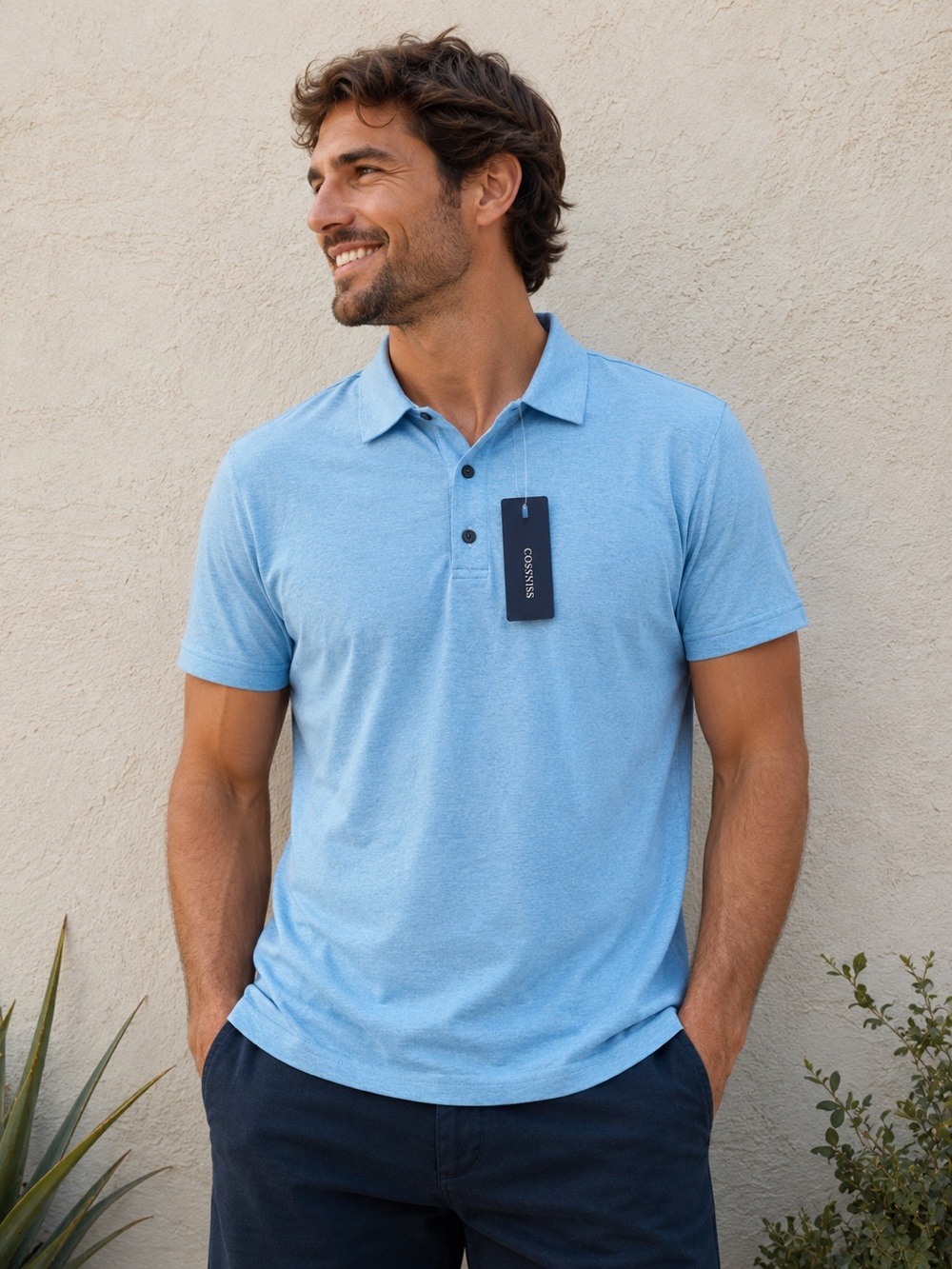 Men’s Light Blue Polo Shirt